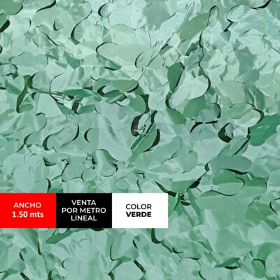 Red de sombreo y decoración verde